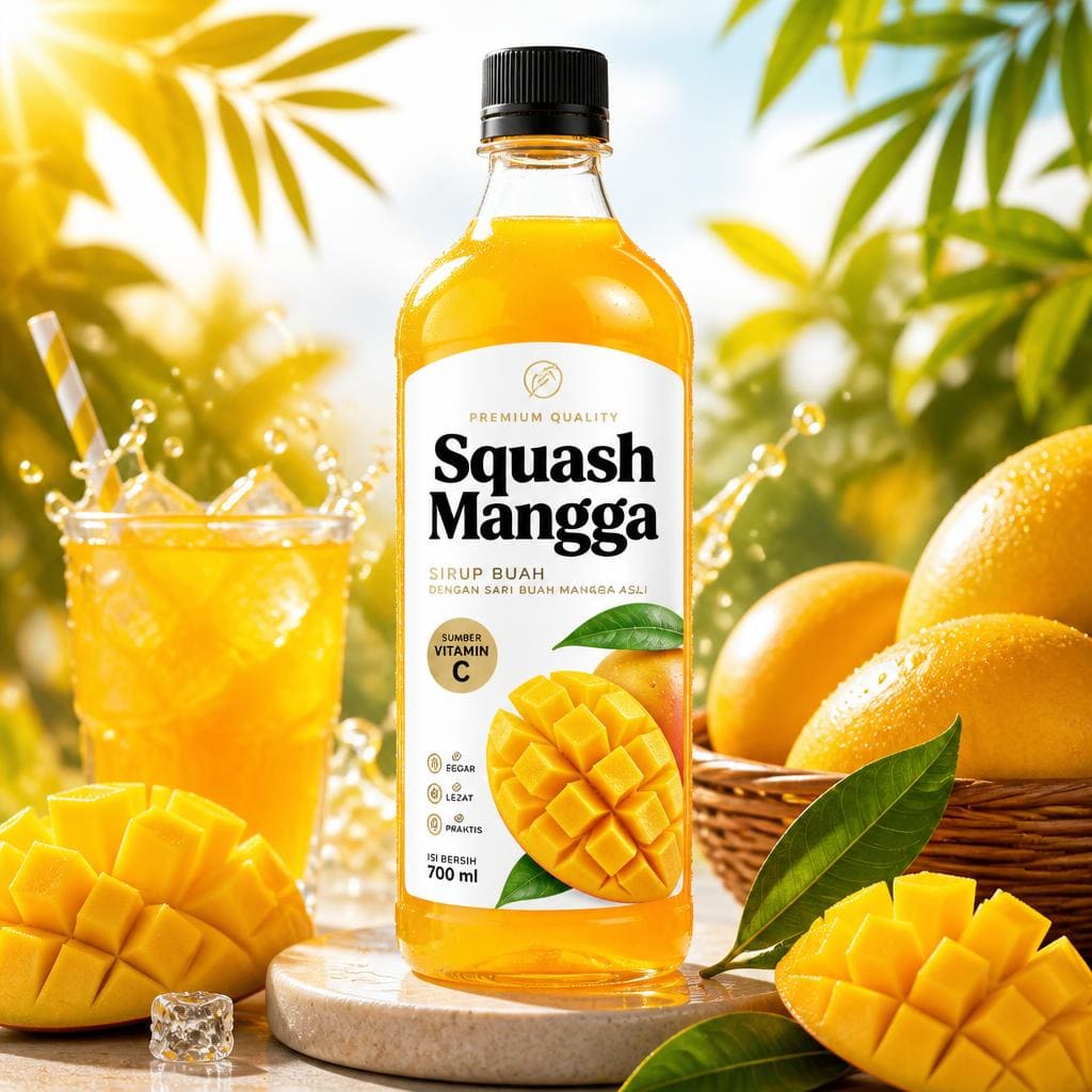 Squash Mangga Warkop 84 minuman squash mangga manis dan segar